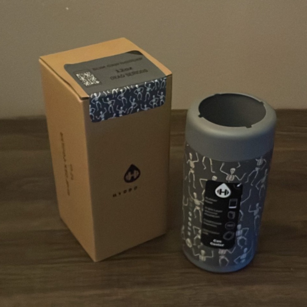 Hydrojug- slim can cooler -  Dead Serious (SOLD OUT)  -glow in the dark